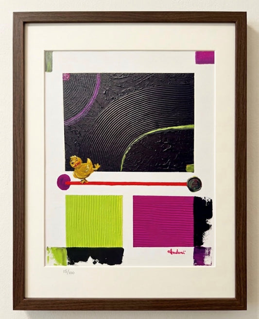 Yellow on Noir - Print